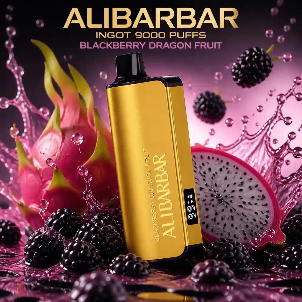 ALIBARBAR INGOT 9000 PUFFS-Blackberry dragon fruit